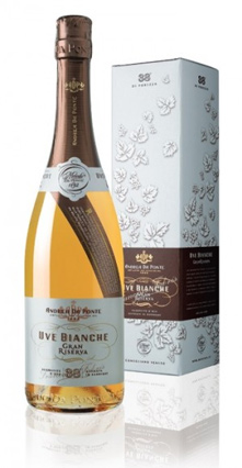 Acquavite Uve Bianche Gran Riserva - Andrea Da Ponte - Eau de Vie Raisins Blancs 3 ans (Malvoisie & Chardonnay)